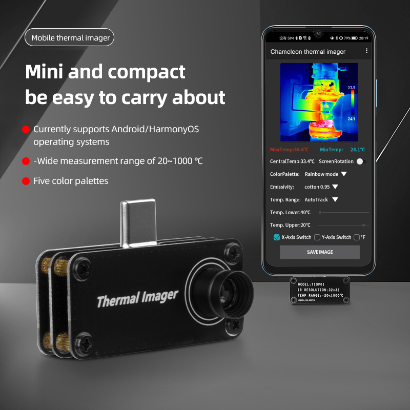 Tiop01 Thermal Camera - TIOP01 Kamera termowizyjna Night Vision Kamera