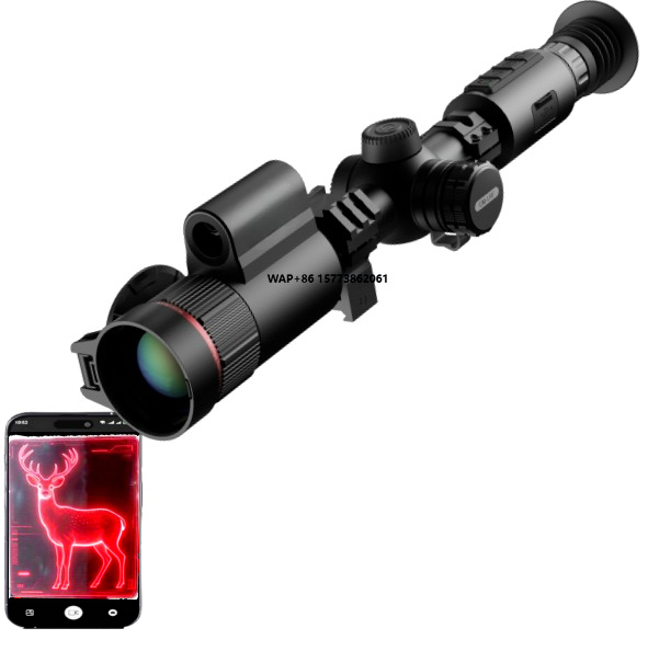 Thermal Scope Night Vision Monocular - Dalmierz taktyczny GM06-50LRF, wodoodporny, z wyświetlaczem,