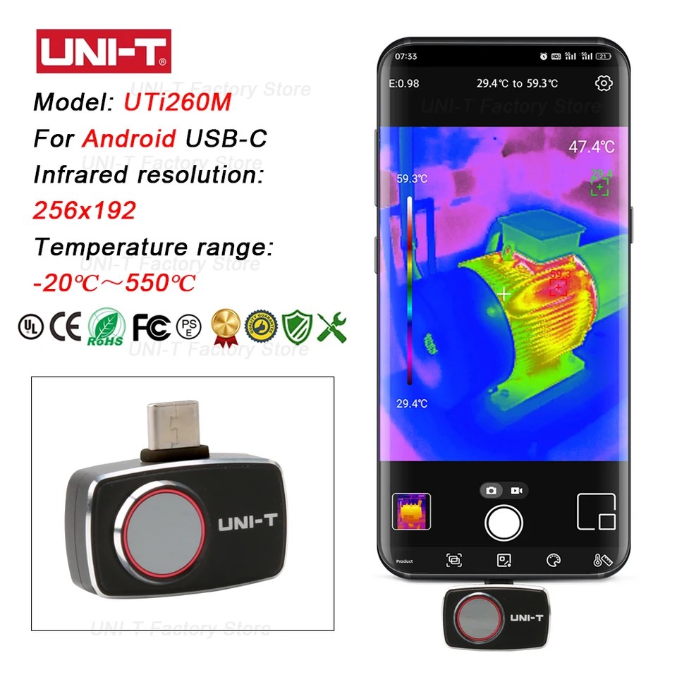 Kamera termowizyjna na podczer – Thermal Imaging Camera 256X192 recenzja i cena